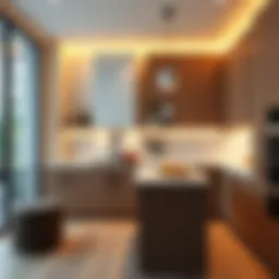 Sleek modern kitchen design with innovative storage solutions