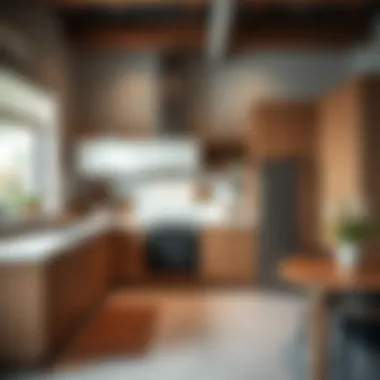 Stylish kitchen layout that enhances functionality