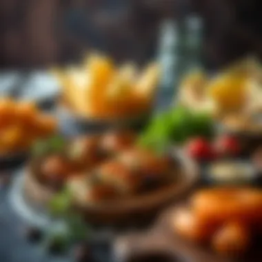 Artfully arranged local delicacies that showcase culinary artistry