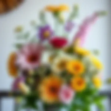 Artful Arrangement of Assorted Summer Flowers Artful arrangement of assorted summer flowers