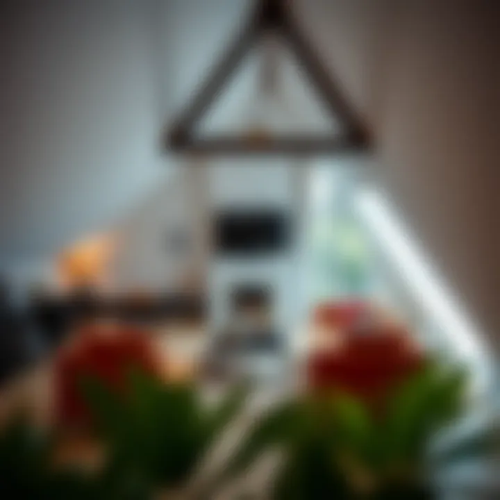 Stylish attic living space with modern decor