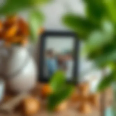 Personalized photo frame with family picture