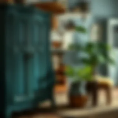 Transforming Furniture with Badana Boyası Artistic use of paint on furniture