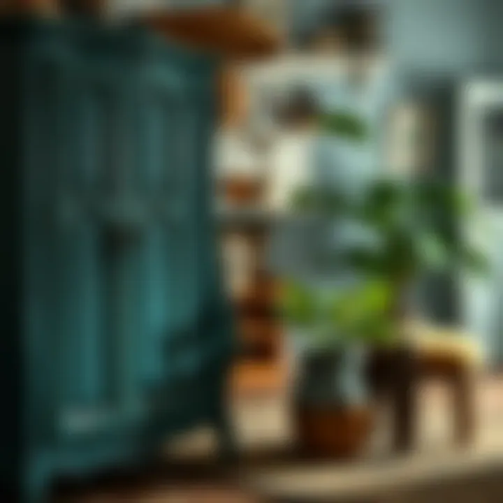 Transforming Furniture with Badana Boyası Artistic use of paint on furniture