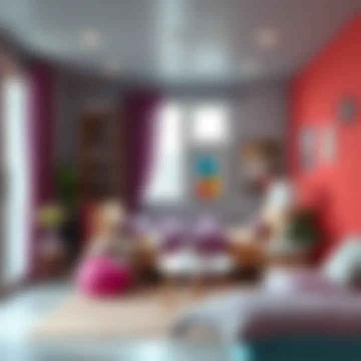 Innovative Room Décor Using Badana Boyası Colorful room showcasing innovative décor