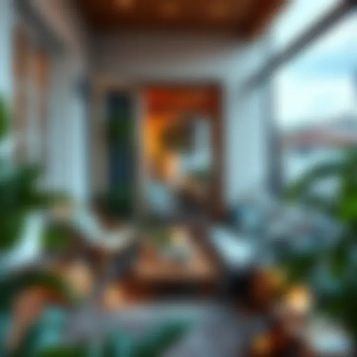 Cozy balcony setup for relaxation and enjoyment