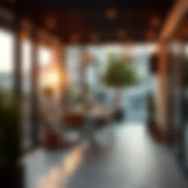 Elegant outdoor dining space on the balcony