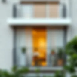 Elegant balcony with closed structure using Pimapen material