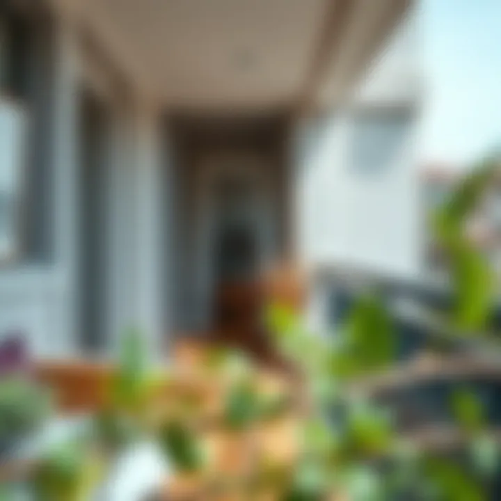 Functional Comfort in Closed Balconies Interior view of a balcony showcasing functionality and comfort