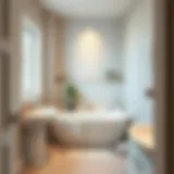 A pristine bathroom showcasing cleanliness