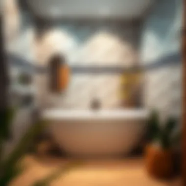 Showcasing the Finished Tiled Bathroom Completed tiled bathroom showcasing design