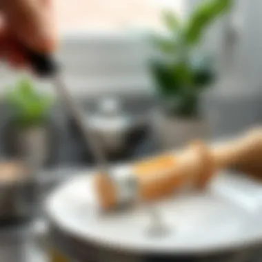 Before and after cleaning aspirator wire