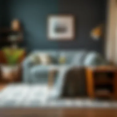 Before and after cleaning linen furniture