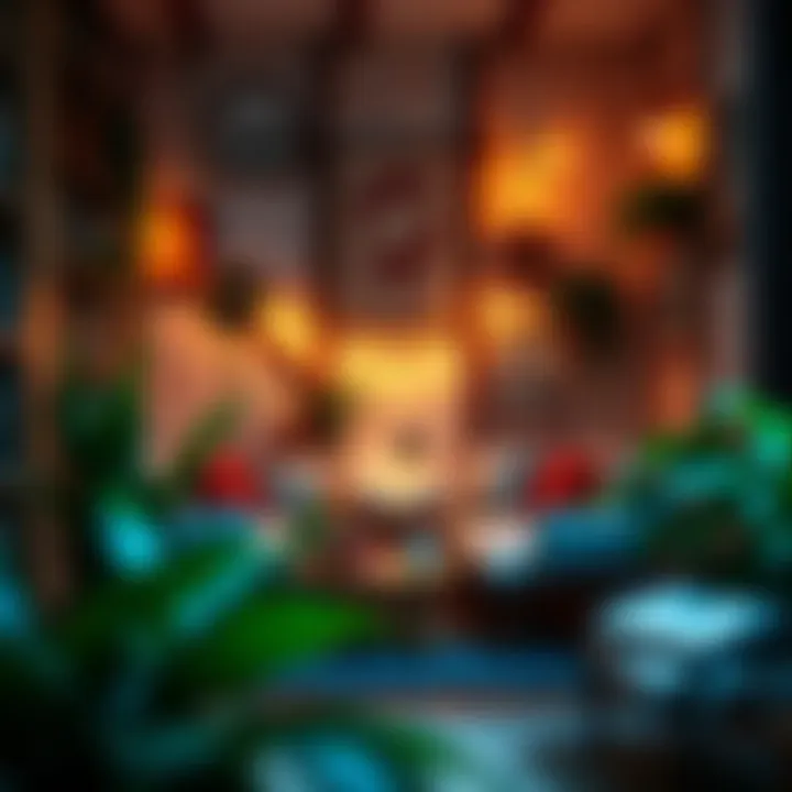 Cozy reading nook in a limited area