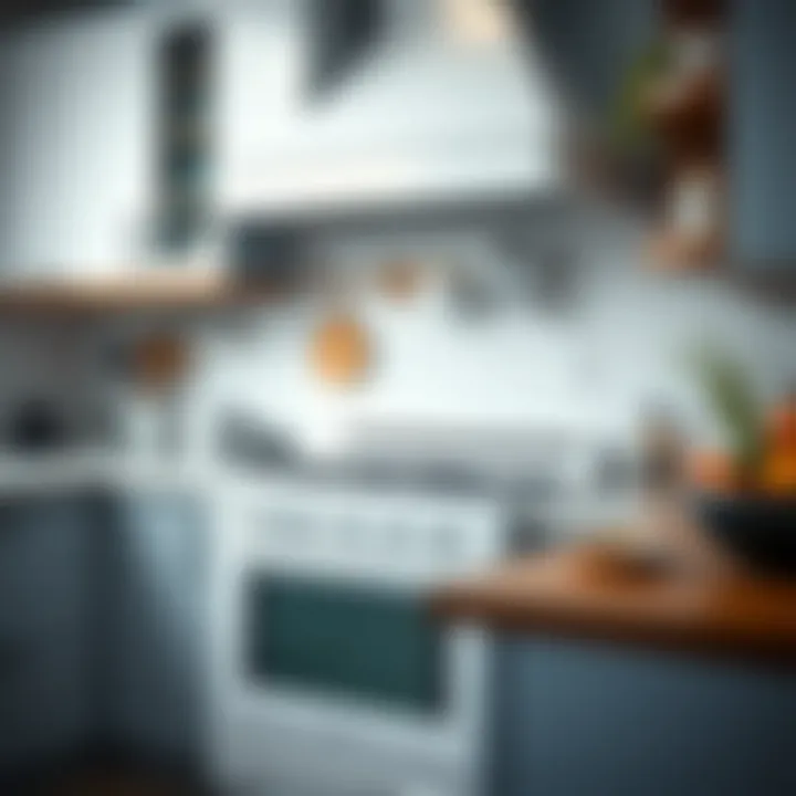 A spotless kitchen featuring a well-maintained white glass stove.