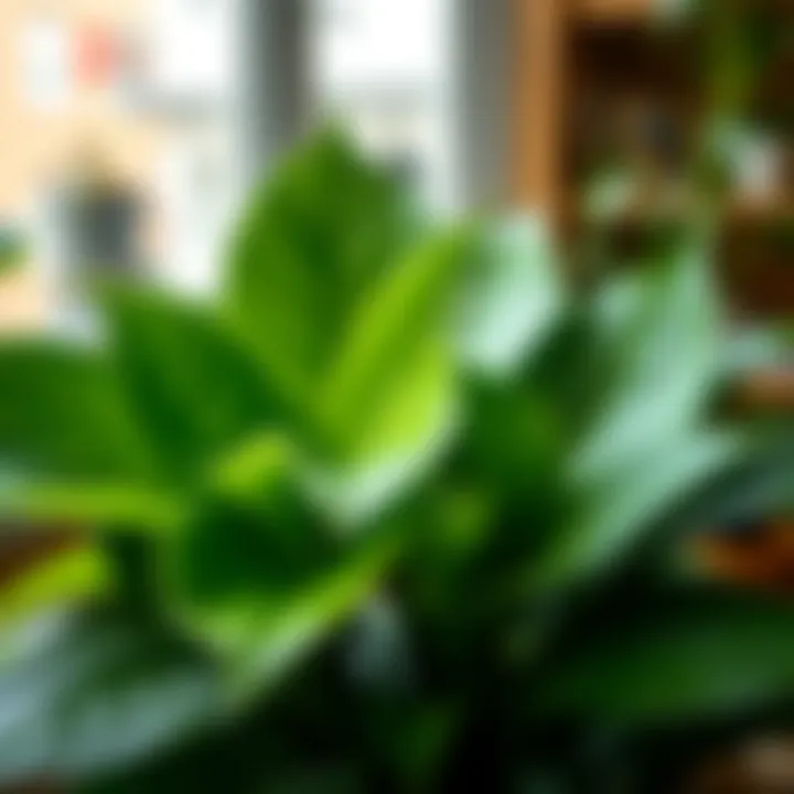 A close-up of a unique large-leafed plant variety