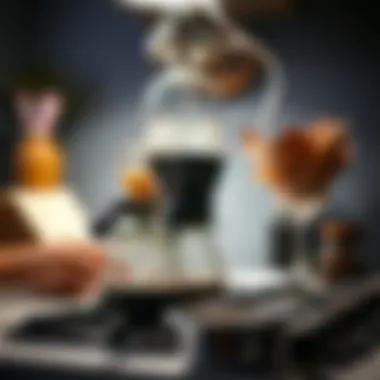 Coffee pot on the stove