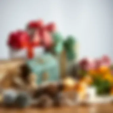 An elegant setup of budget-friendly gifts arranged aesthetically