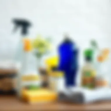Sustainable Choices: Eco-friendly Cleaning Solutions Eco-friendly cleaning supplies arranged aesthetically