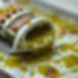 Close-up of an iron with visible algae residues