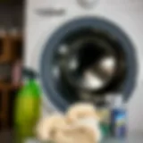 Cleaning materials for washing machine drum maintenance