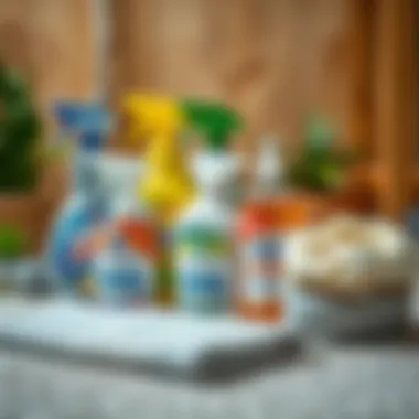 Preparation of cleaning supplies for plush carpets