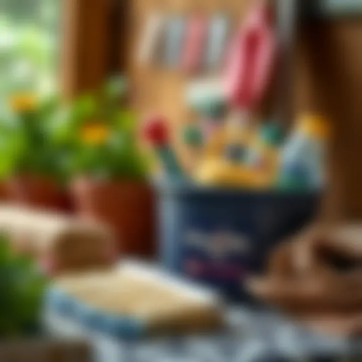 Cleaning tools and supplies for mold removal