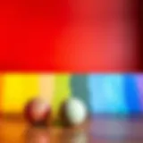 A vibrant spectrum showing primary and secondary colors blending together