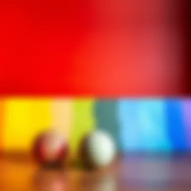 The Art of Color Blending A vibrant spectrum showing primary and secondary colors blending together