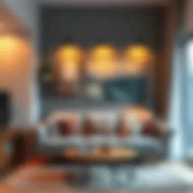 Creative use of wall space in a small living area