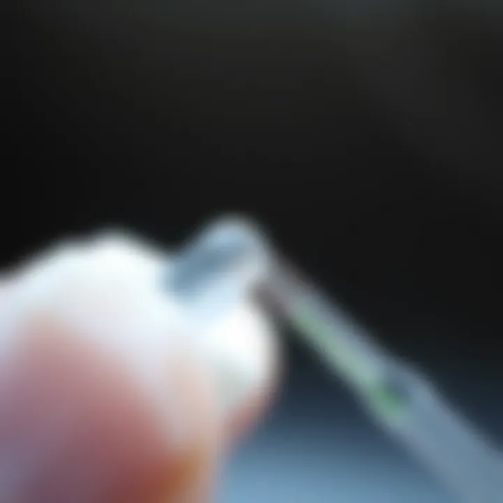 Detailed view of a spotless aspirator wire