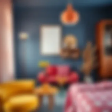 DIY project showcasing the use of complementary colors