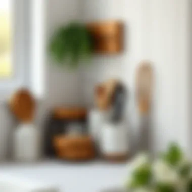 DIY project for creating a minimalist kitchen organizer