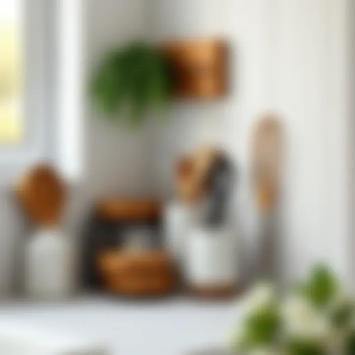 DIY project for creating a minimalist kitchen organizer