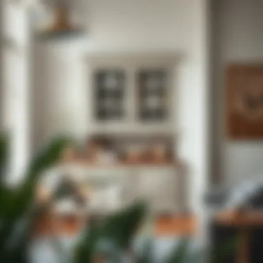 Stylish Cabinet Makeover in Modern Space A beautifully painted cabinet in a stylish room