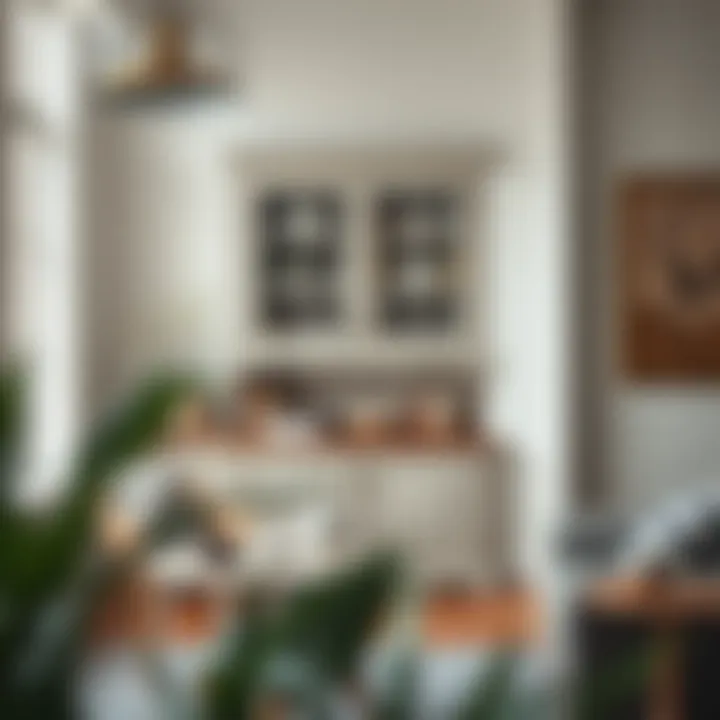 Stylish Cabinet Makeover in Modern Space A beautifully painted cabinet in a stylish room