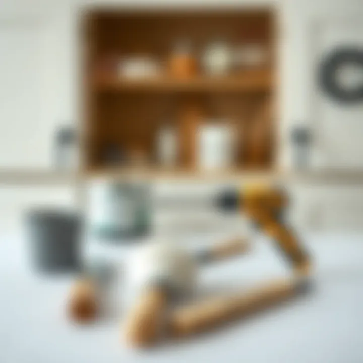 Essential Tools for Cabinet Transformation Tools and materials for cabinet painting