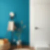 A beautifully painted wall showcasing the effects of double-coat paint application.