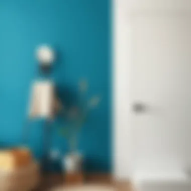 A beautifully painted wall showcasing the effects of double-coat paint application.