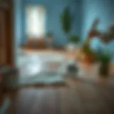 Removing dried paint from a wooden floor