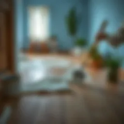 Removing dried paint from a wooden floor