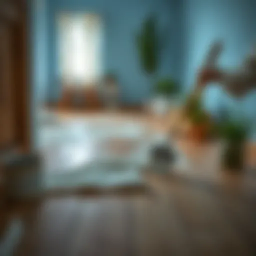 Removing dried paint from a wooden floor