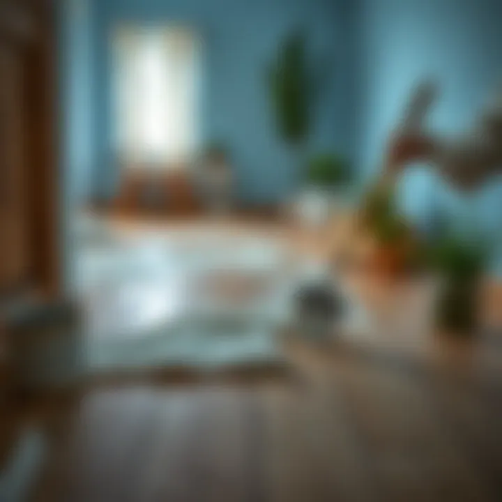 Removing dried paint from a wooden floor