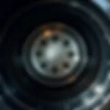 The interior of a clean drum oven showcasing its shiny surface