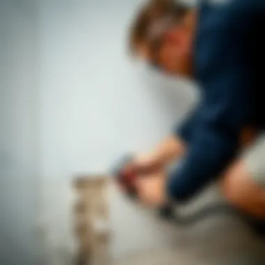 Careful tile removal technique