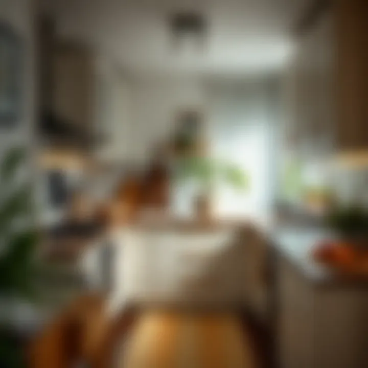 Efficient kitchen layout showcasing functionality