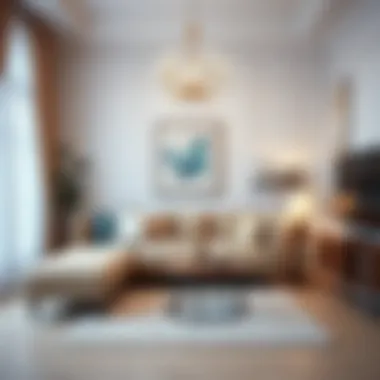 Elegant decor elements enhancing a compact living space