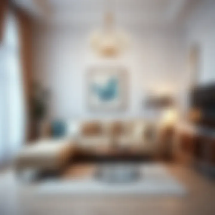 Elegant decor elements enhancing a compact living space