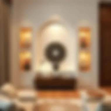 Elegant wall niche design showcasing decorative items