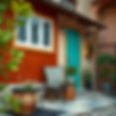 An environmentally friendly brown paint choice for buildings